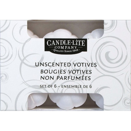 Candle-Lite Candle-Lite White Unscented Scent Food Warmers Votive Candles 1601595